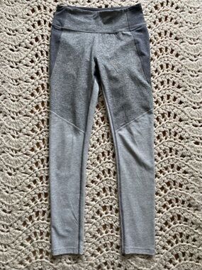 Outdoor Voices Heather Gray Colorblock Leggings